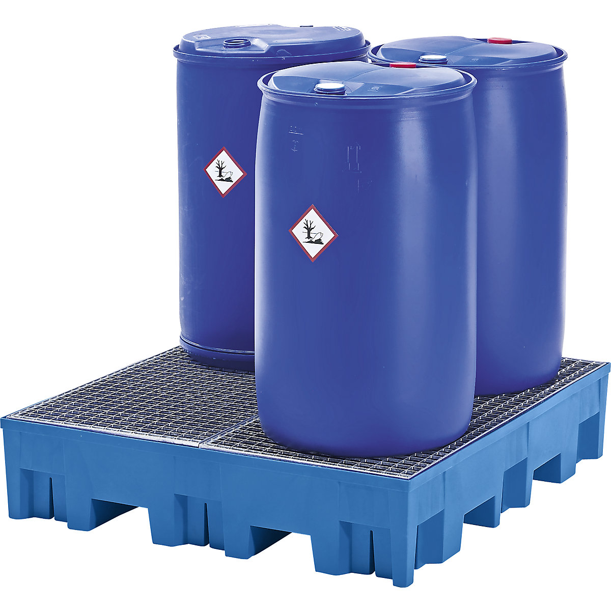 asecos PE-Auffangwanne für 4 x 200-l-Fässer (Produktabbildung 4)