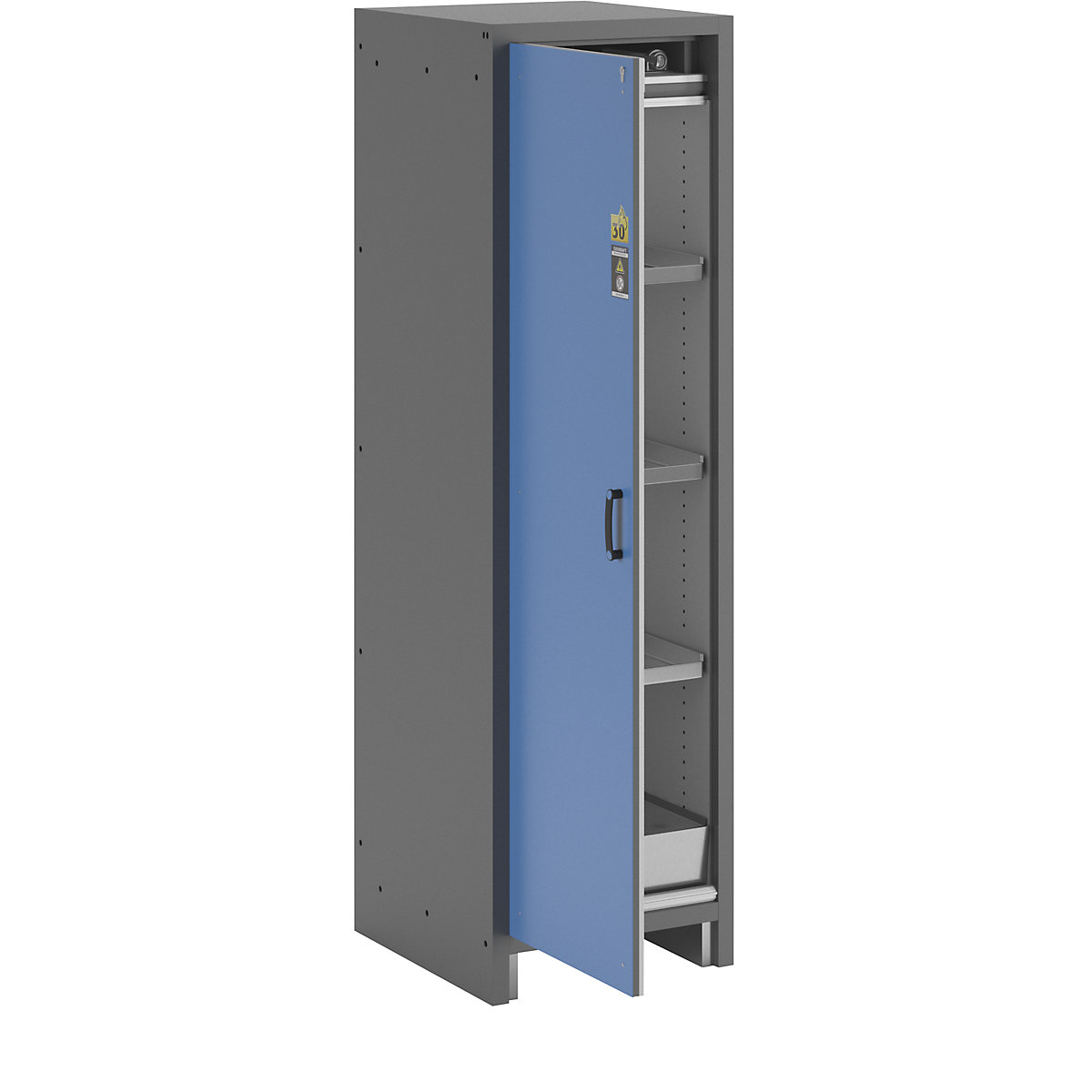Feuerbeständiger Gefahrstoffschrank Typ 30 eurokraft pro