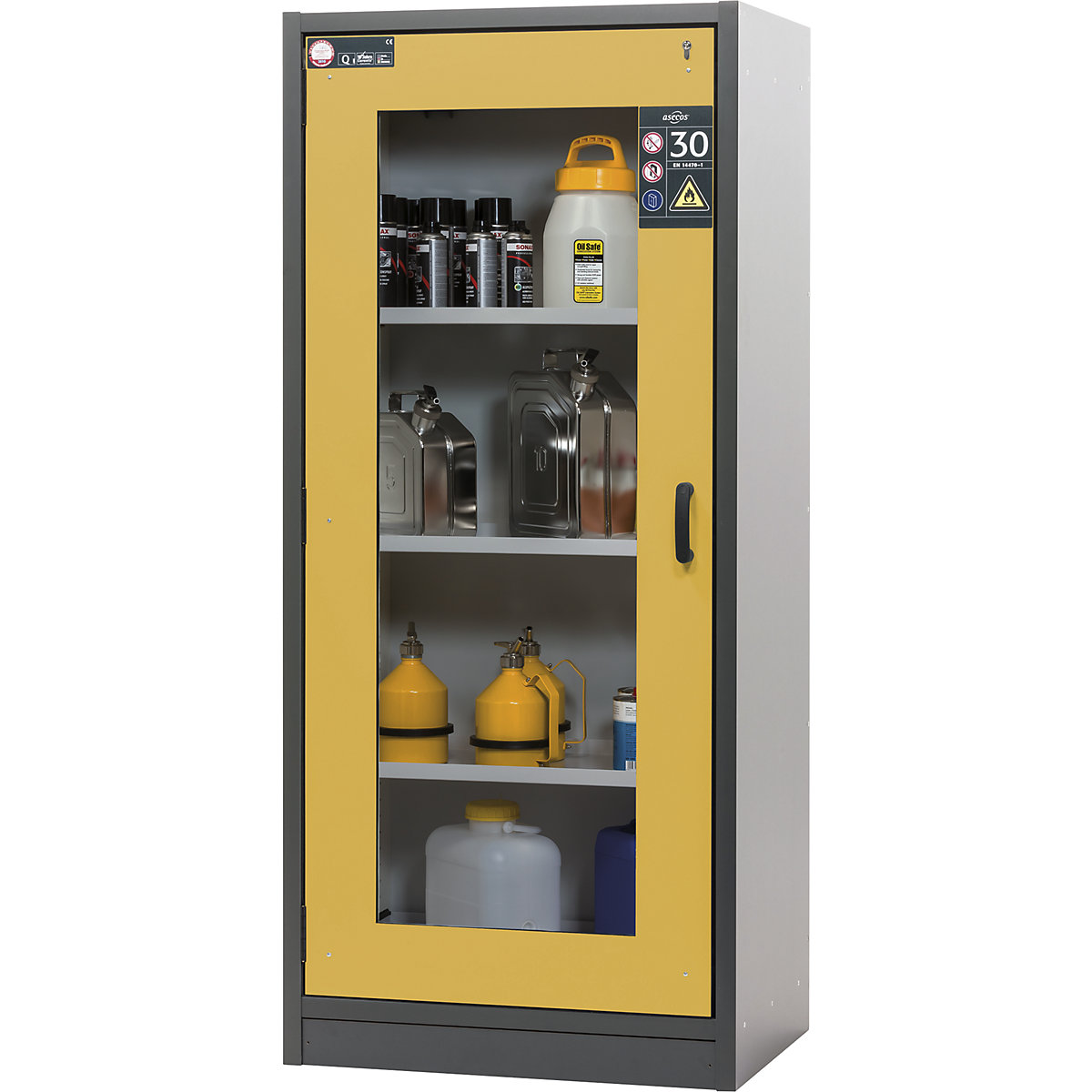 Feuerbeständiger Gefahrstoffschrank Typ 30 asecos