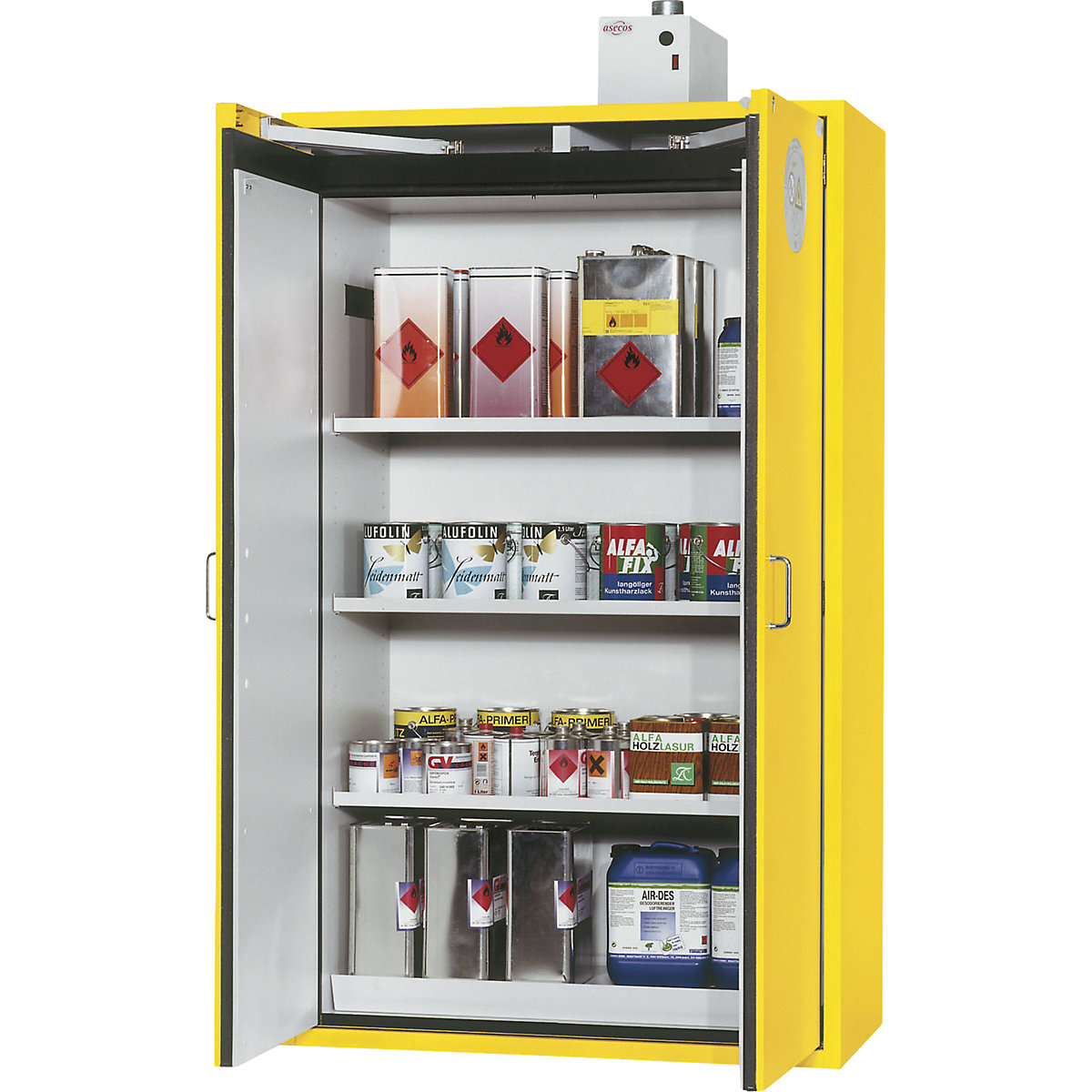 Feuerbeständiger Gefahrstoffschrank Typ 90 asecos (Produktabbildung 2)-1
