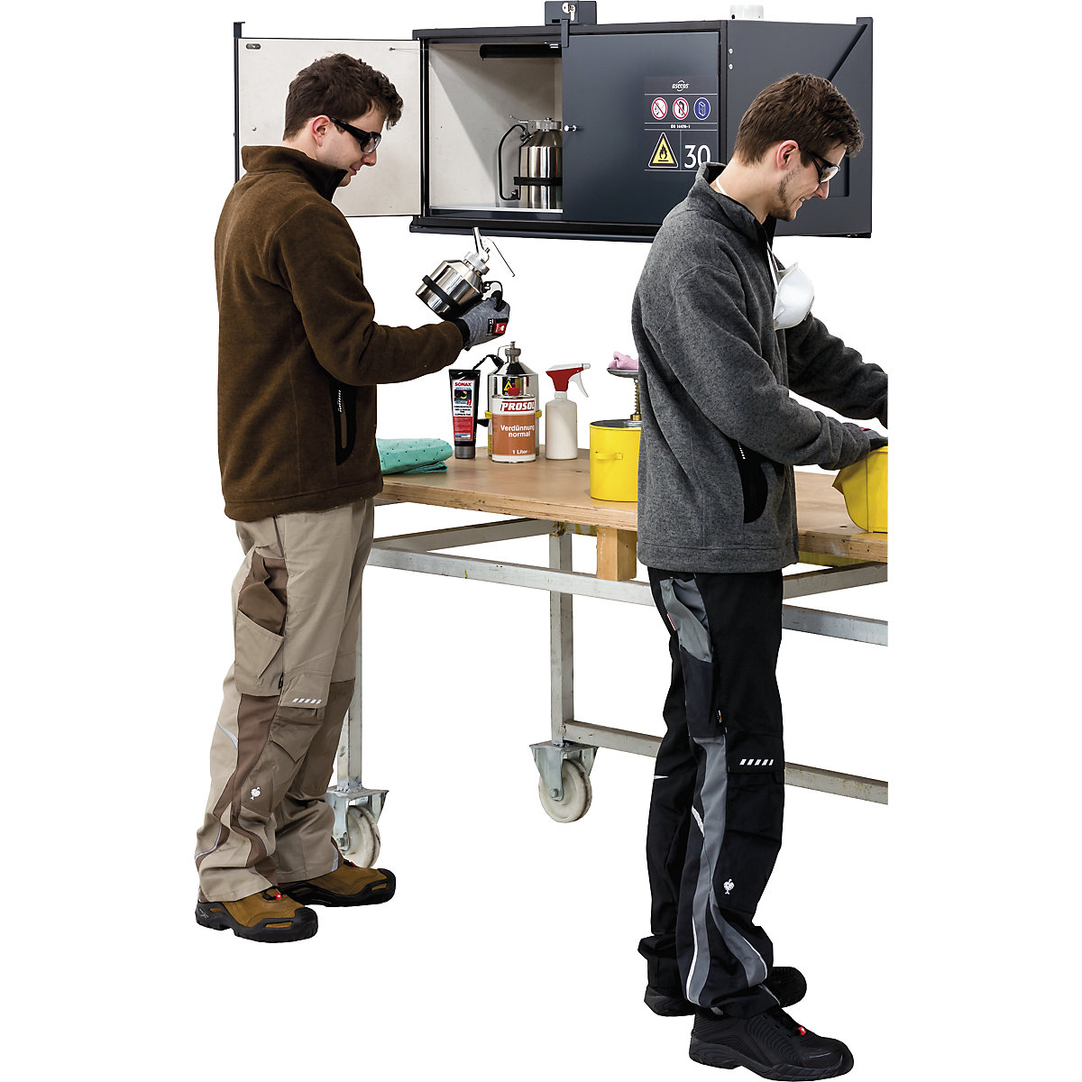 Gefahrstoff-Hängeschrank Typ 30, feuerbeständig asecos (Produktabbildung 2)-1