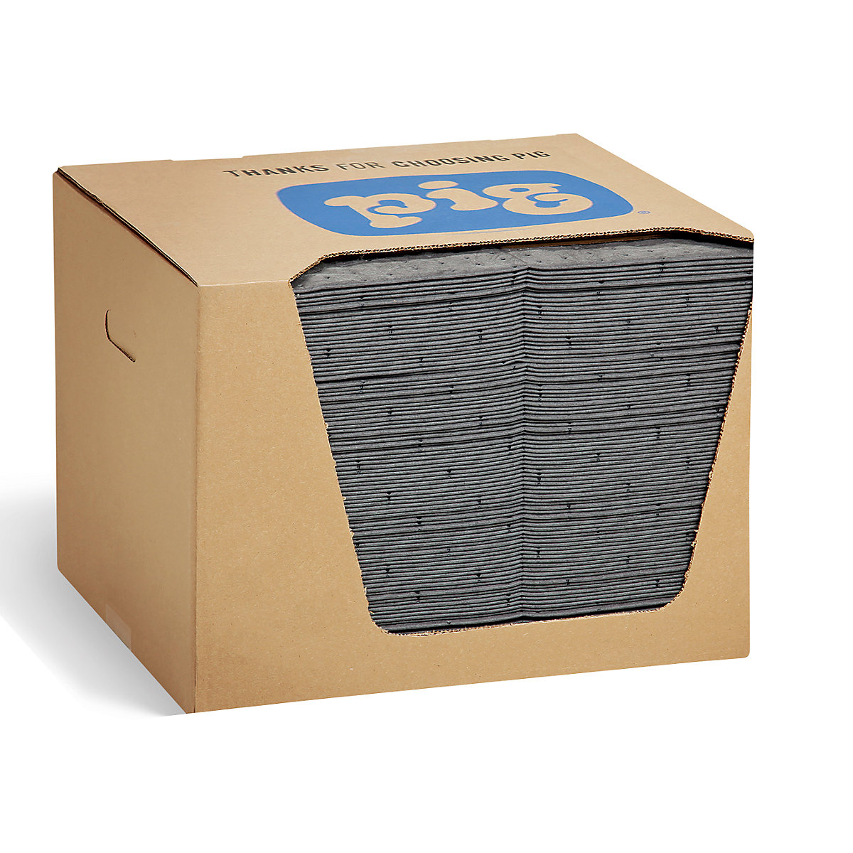 PIG – Esteira absorvente universal, embalagem de 100 unid., em caixa dispensadora, versão Heavy-Weight, LxC 380 x 510 mm