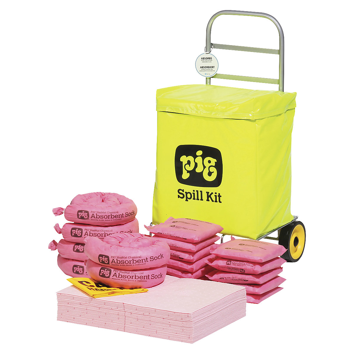 Kit de emergência em trolley - PIG