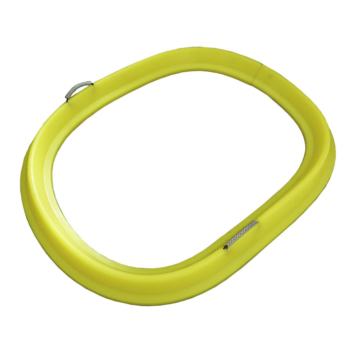 Dique barrera flexible, reutilizable, L x A x H 3000 x 100 x 70 mm, con asas