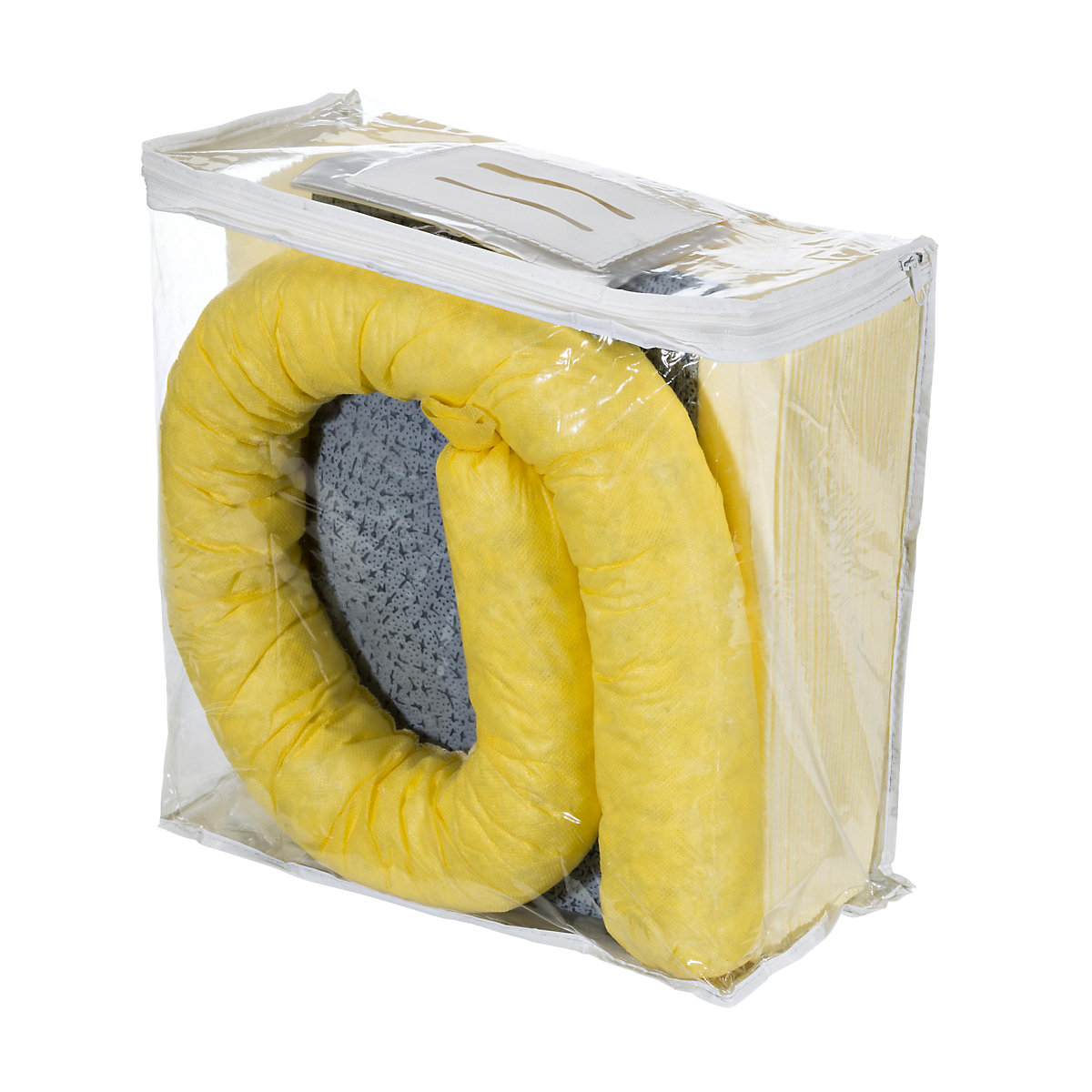Kit d'urgence anti-fuites, en sac, capacité d'absorption 20 l, version produits chimiques