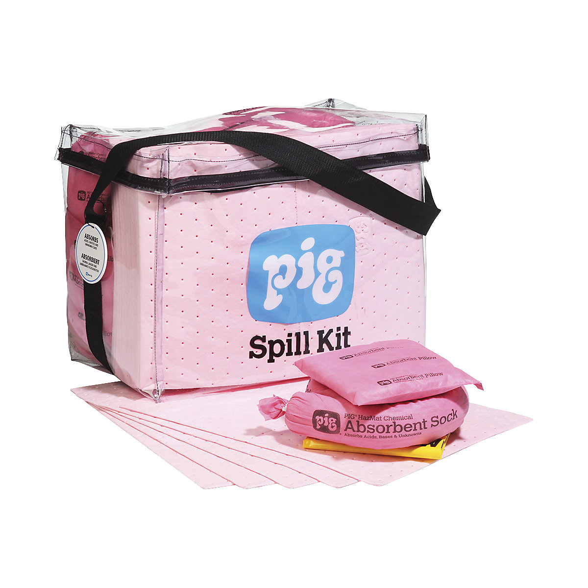 Kit di intervento in borsa trasparente - PIG