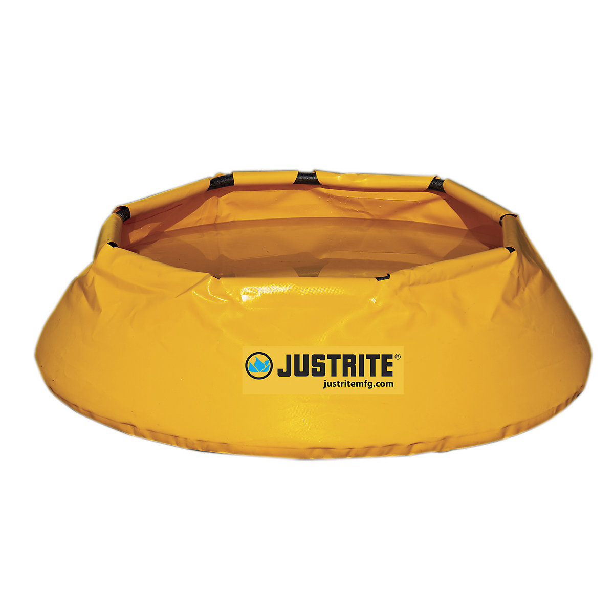 Vasca pieghevole di sicurezza POP-UP – Justrite, speciale telone in vinile con anello in espanso, capacità 379 l-6