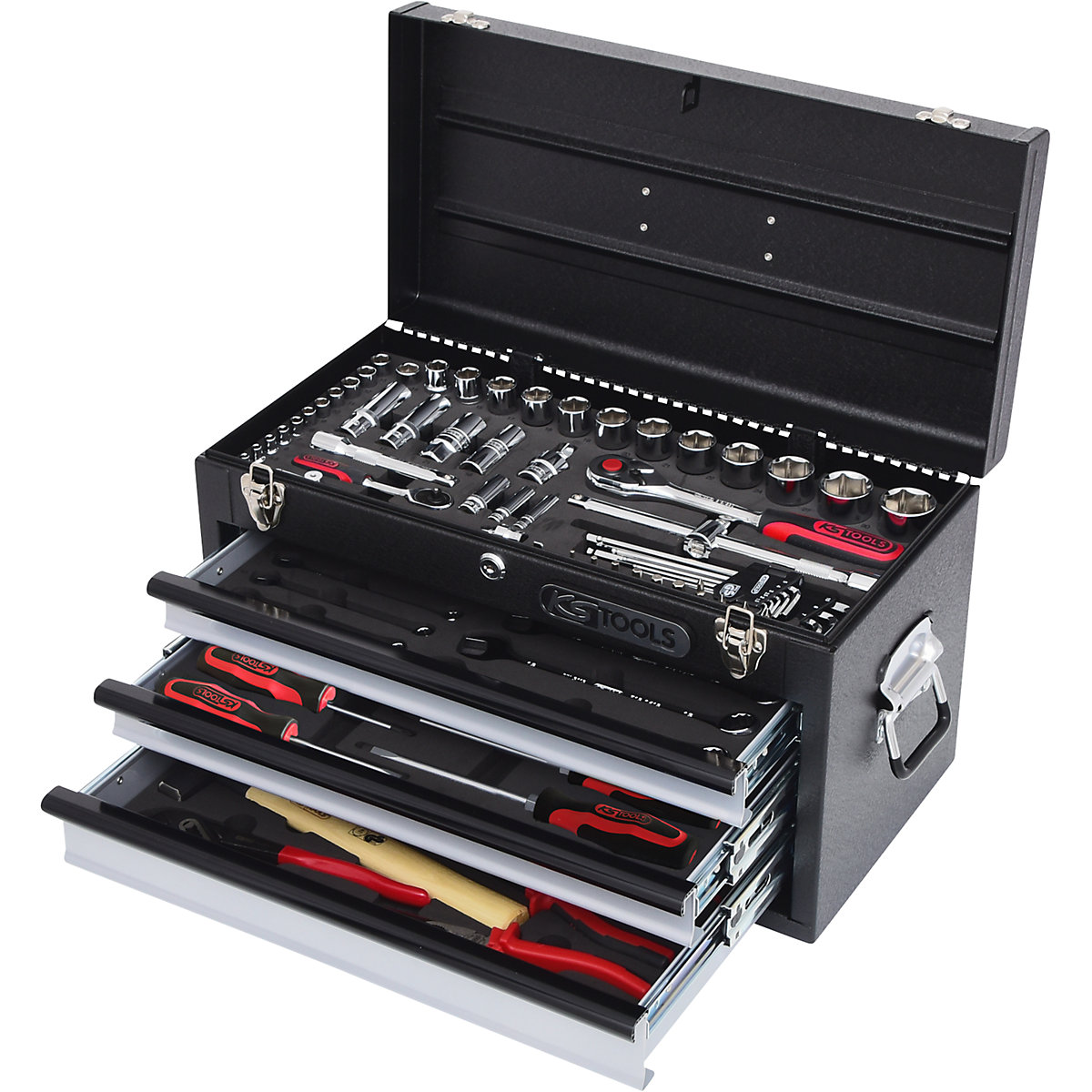 KS Tools – 1/4'' + 1/2'' CHROMEplus universal tool set