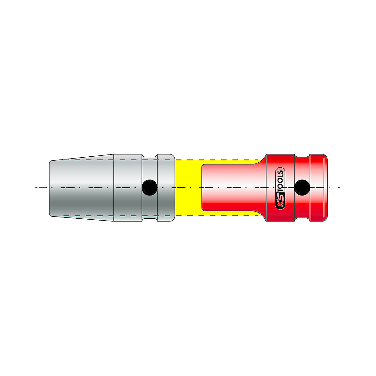 1/2'&#x27; kracht-dopsleutelset kort – KS Tools (Productafbeelding 2)-1