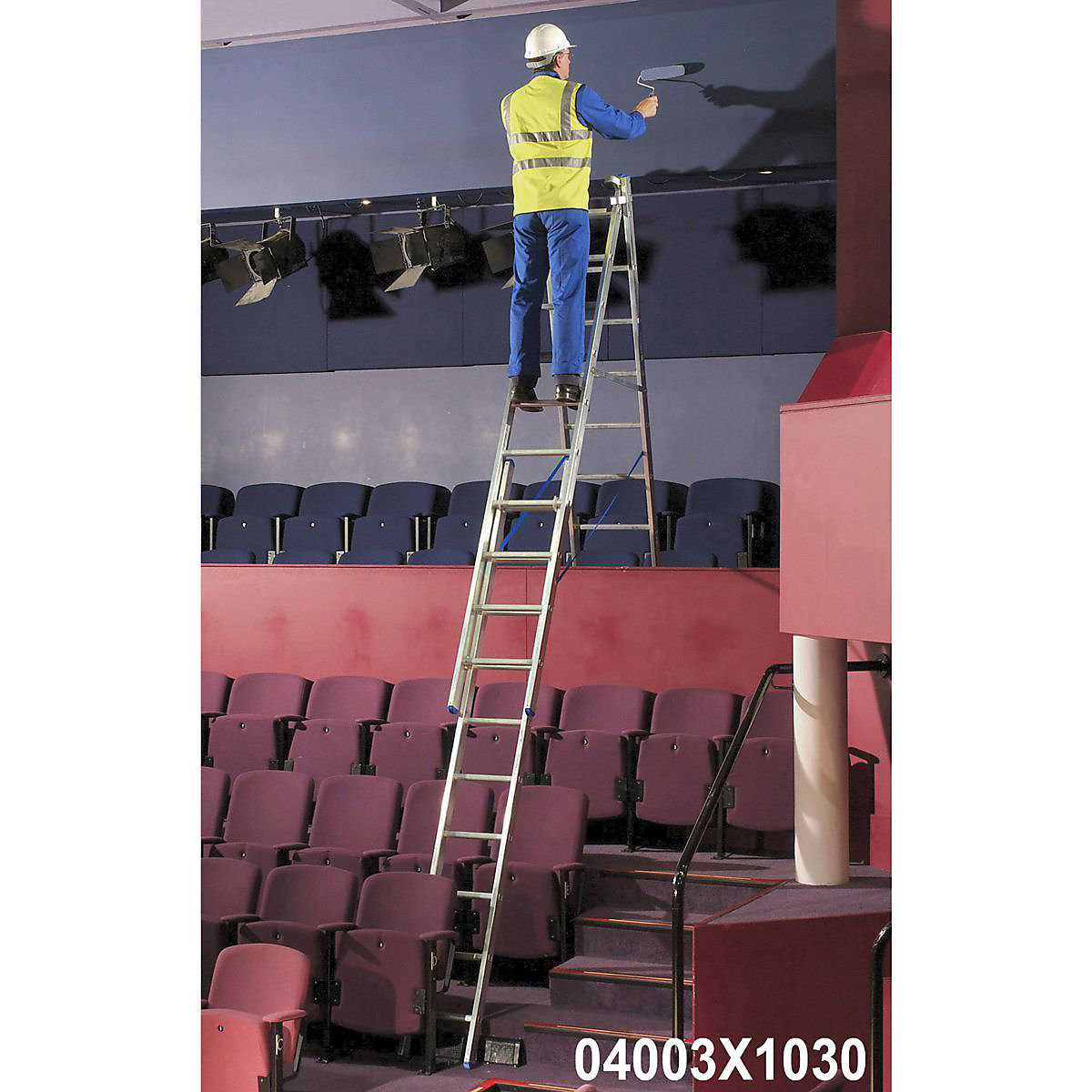 Industrial Triple Extension Aluminium Combination Ladder (Product illustration 7)-6
