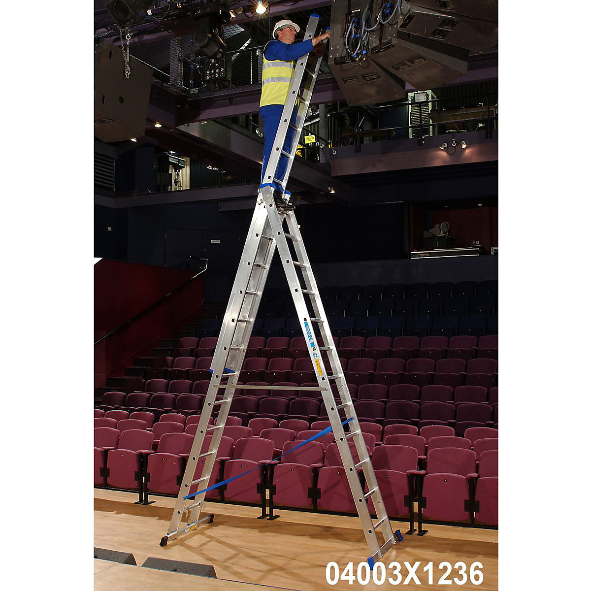 Industrial Triple Extension Aluminium Combination Ladder (Product illustration 6)-5
