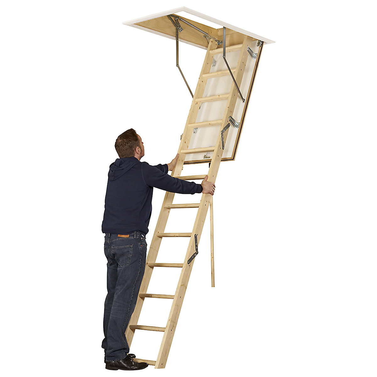 TB Davies EuroFold Timber Loft Ladder (Product illustration 4)-3