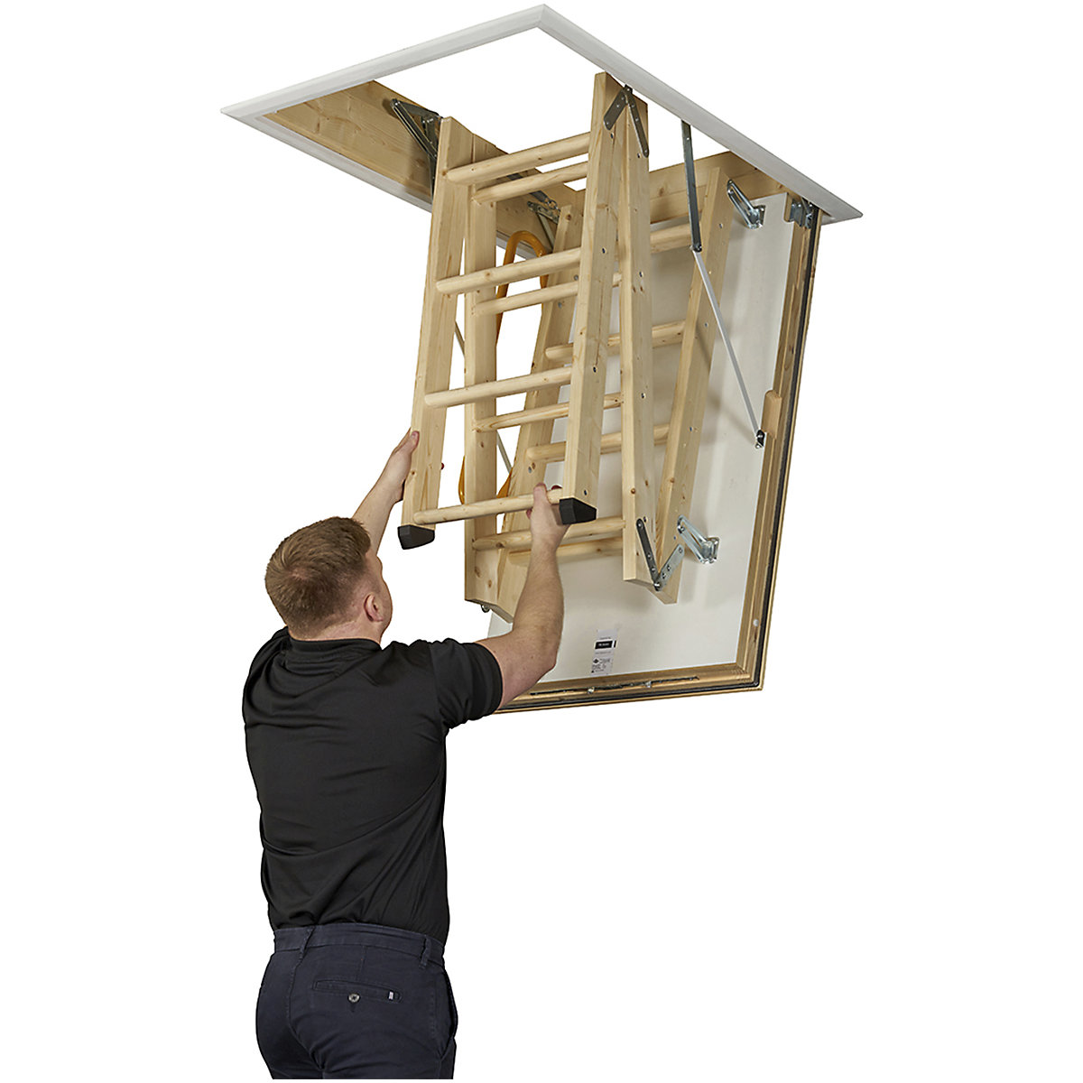 TB Davies LuxFold Timber Loft Ladder (Product illustration 3)-2