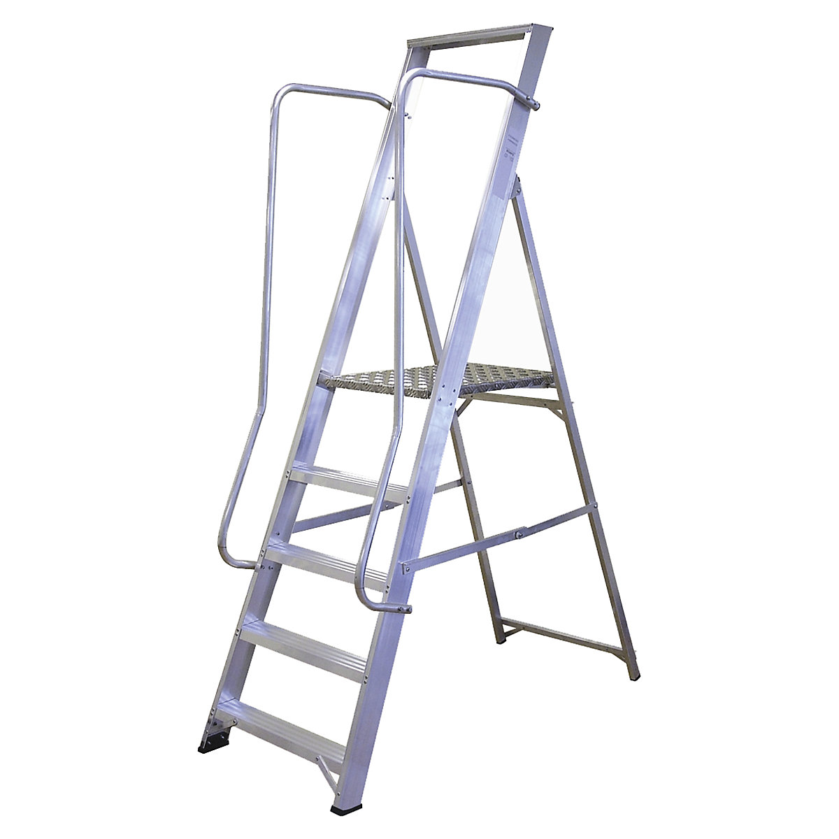 Aluminium Steps with Wider Platform