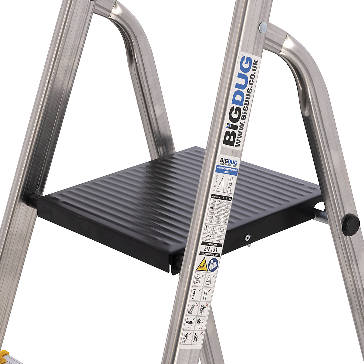 BiGDUG Aluminium Step Ladders EN131 (Product illustration 8)-7