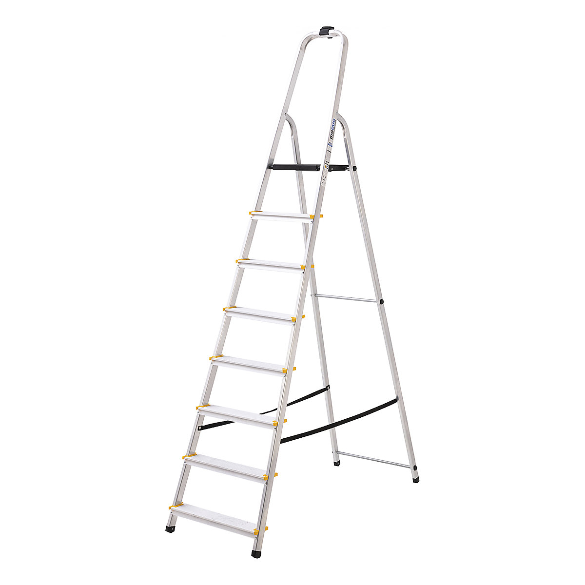BiGDUG Aluminium Step Ladders, BiGDUG Aluminium Step Ladders, BiGDUG Aluminium Step Ladder | 8 Tread | Closed Height: 2370mm-6