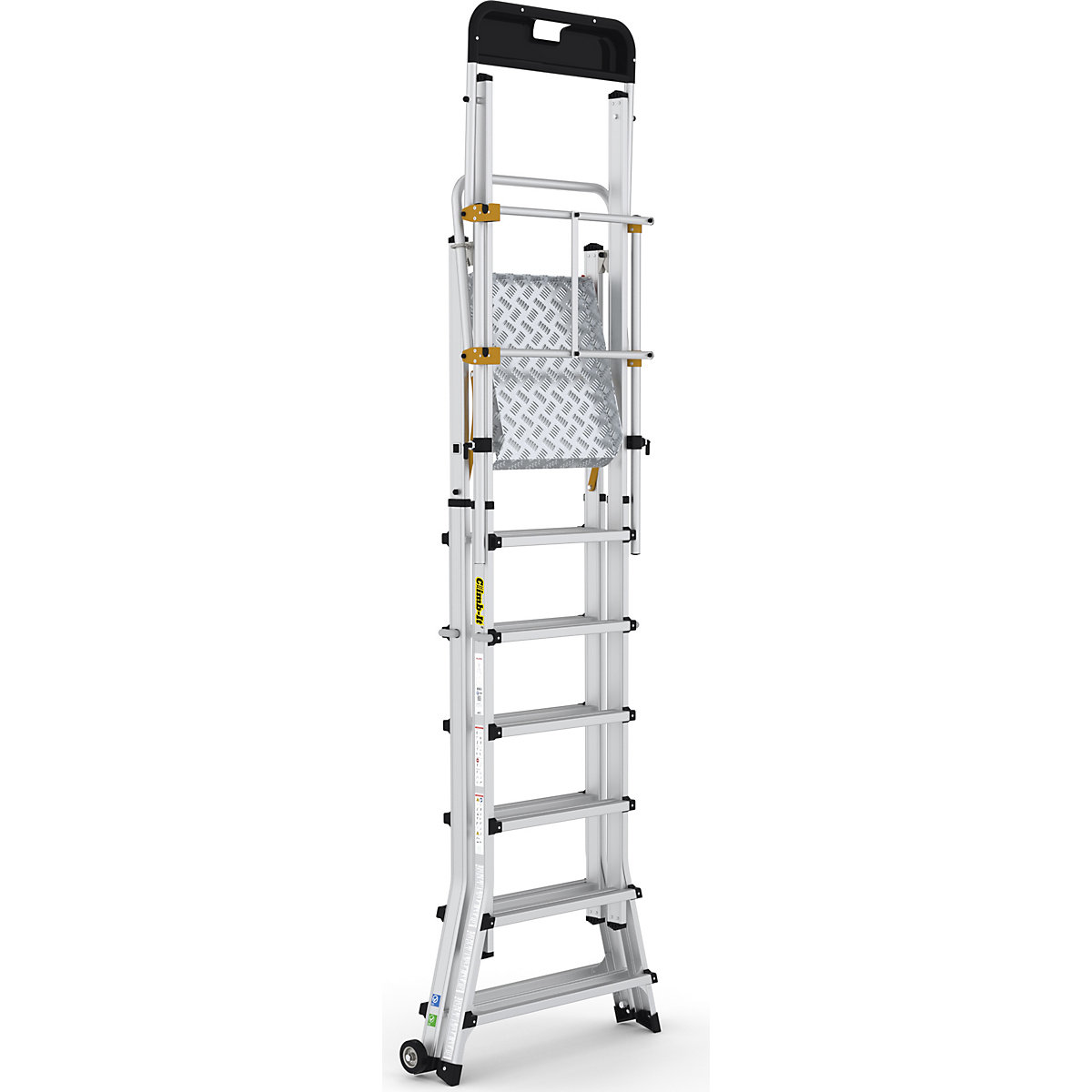 CLIMB-IT Folding Telescopic Large Platform Steps (Product illustration 4)-3