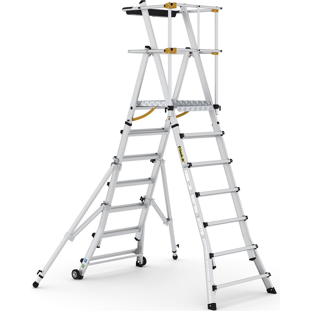 CLIMB-IT Folding Telescopic Large Platform Steps