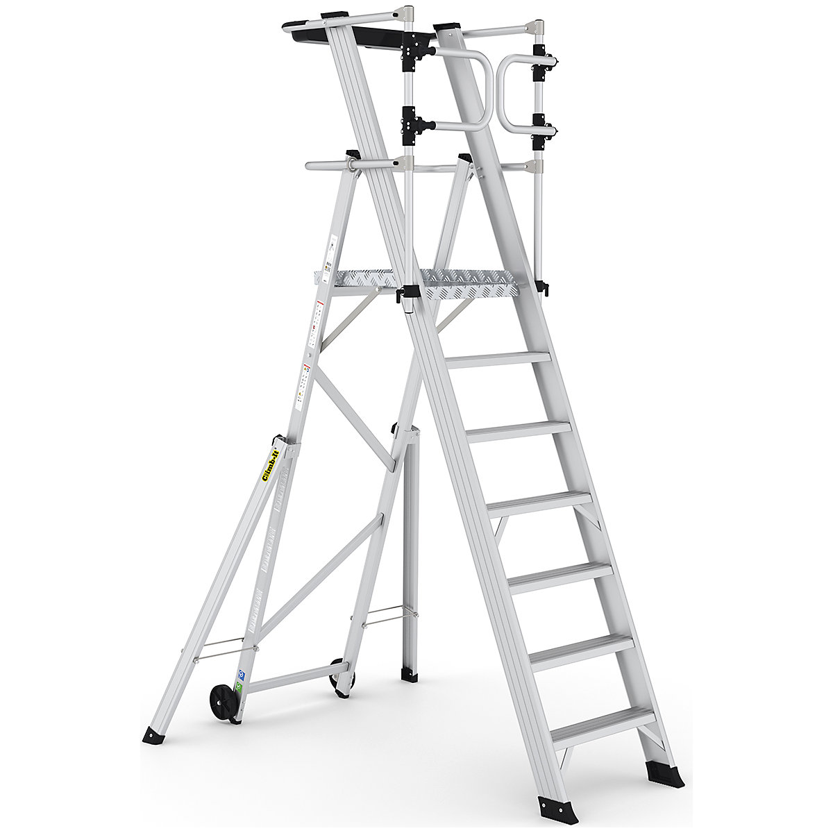 CLIMB-IT Large Platform Folding Steps with Safety Gates, CLIMB-IT Large Platform Folding Steps with Safety Gates, Climb-It Large Platform Folding Steps with Safety Gates | 7 Tread | 150kg UDL-7