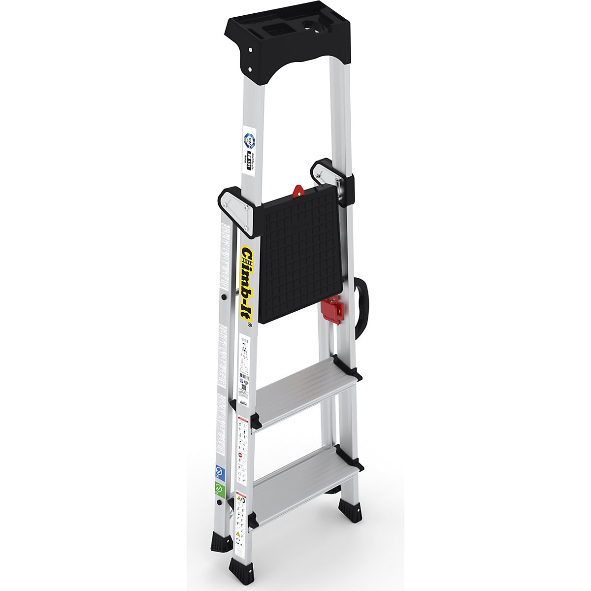 CLIMB-IT Professional Stepladders with Carry Handle (Product illustration 2)-1