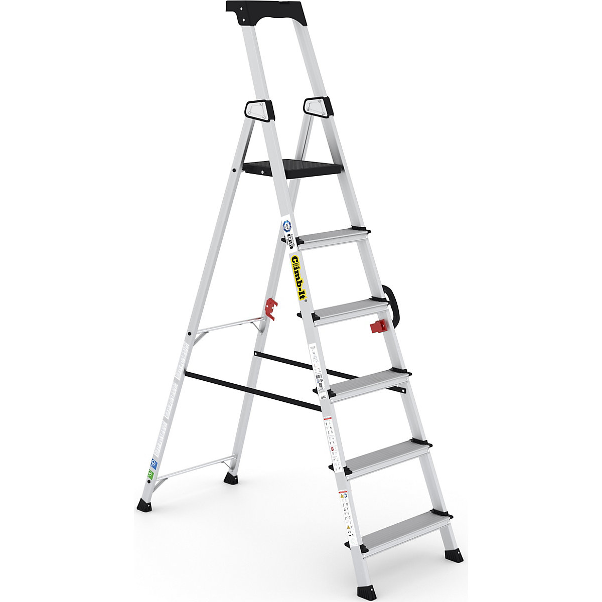 CLIMB-IT Professional Stepladders with Carry Handle, CLIMB-IT Professional Stepladders with Carry Handle, Climb-It Professional Stepladders with Carry Handle | 6 Tread | 150kg UDL-9