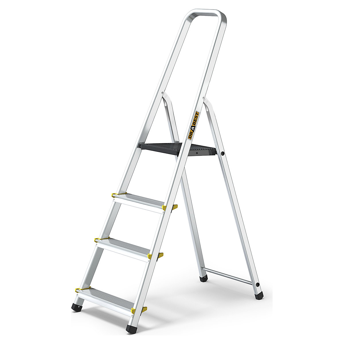 Drabest MAX Series 3-Section Combination Ladders | EN 131, Drabest MAX Series 3-Section Combination Ladders | EN 131, Drabest Household Step Ladders | 1350h x 430w mm | Aluminium | 4 Steps-1