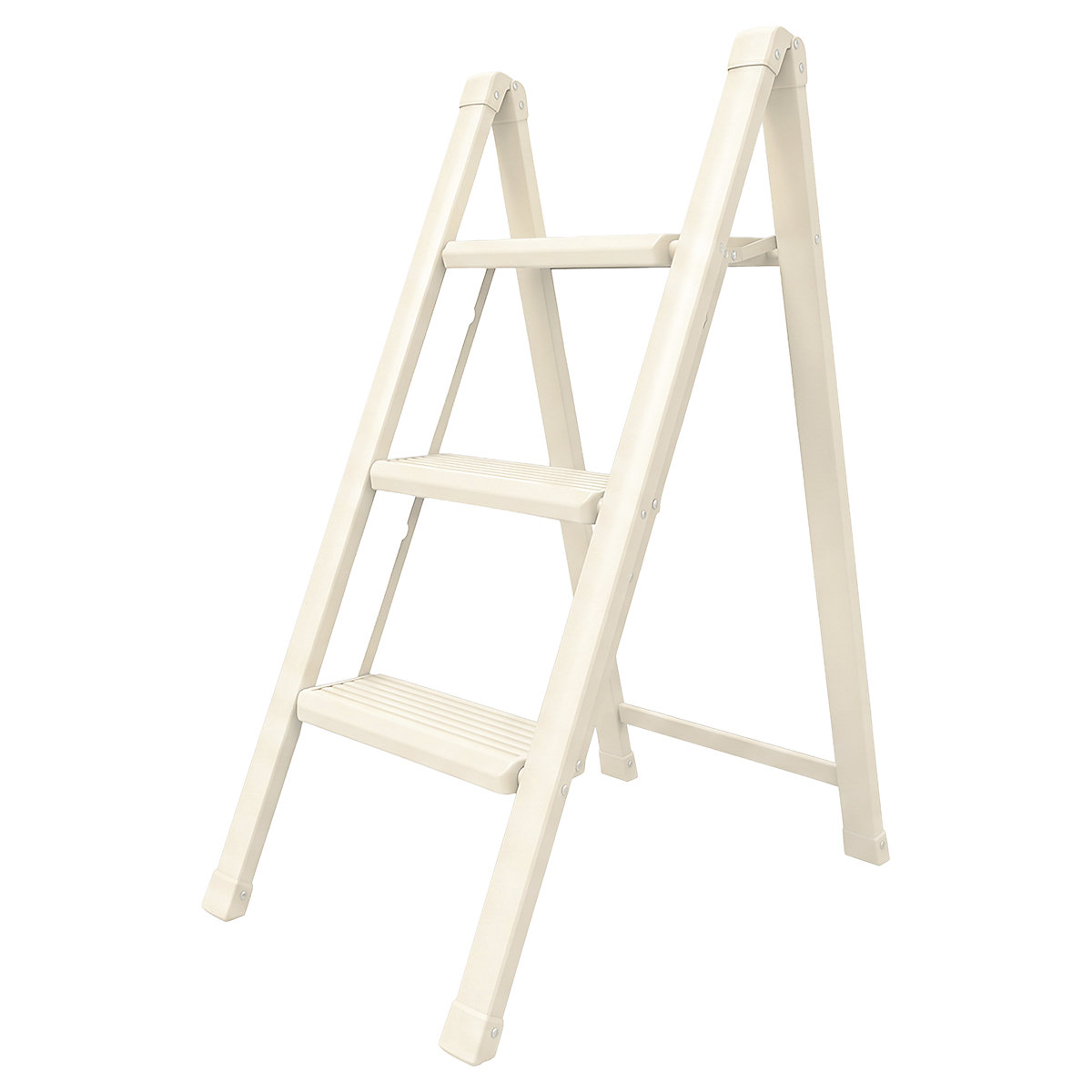 Drabest Slim Single-Sided Step Ladders | EN 14183, Drabest Slim Single-Sided Step Ladders | EN 14183, Drabest Slim Single-Sided Step Ladders | 840h x 440w mm | 3 Steps | Cream-5