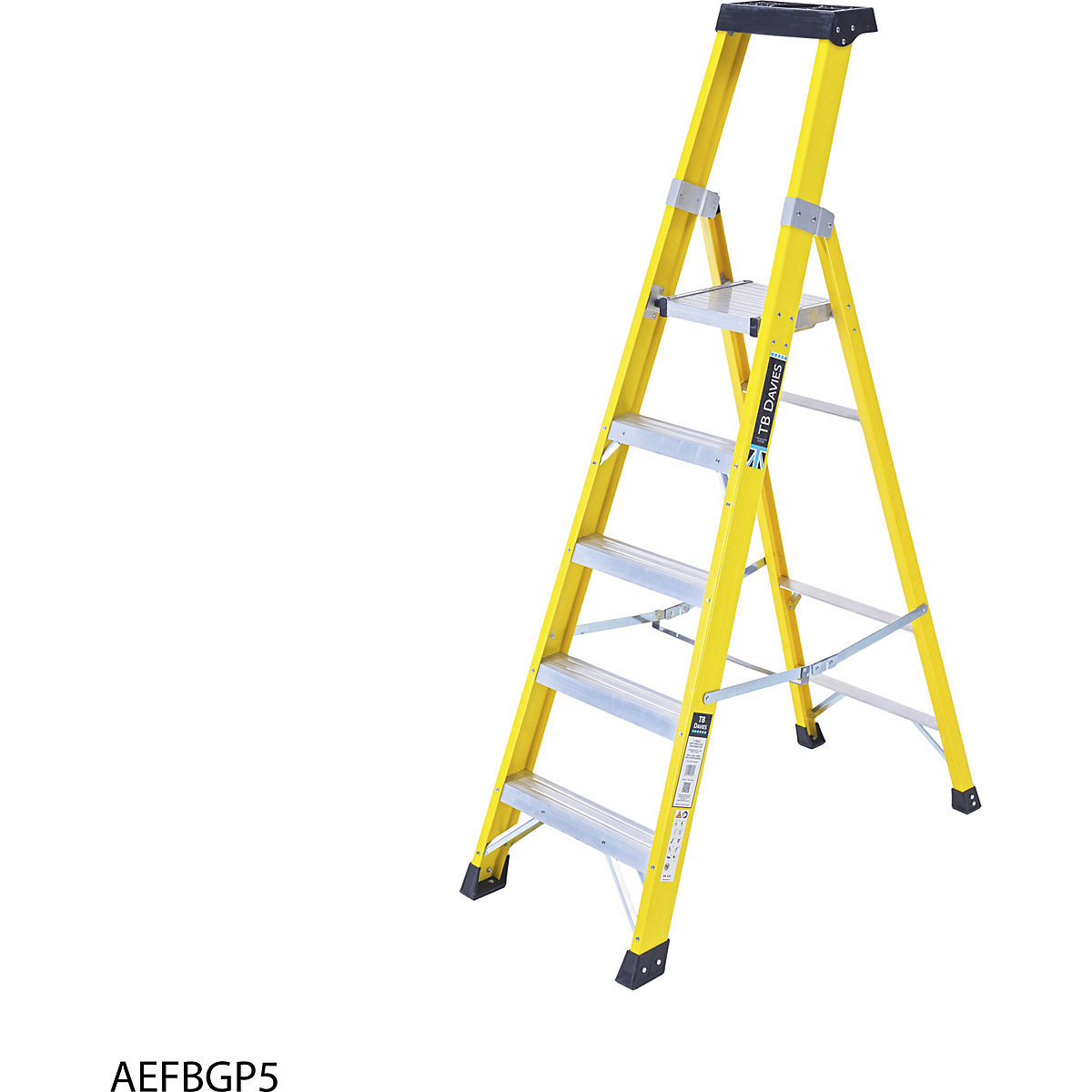 TB Davies Fibreglass Platform Step Ladder (Product illustration 4)-3