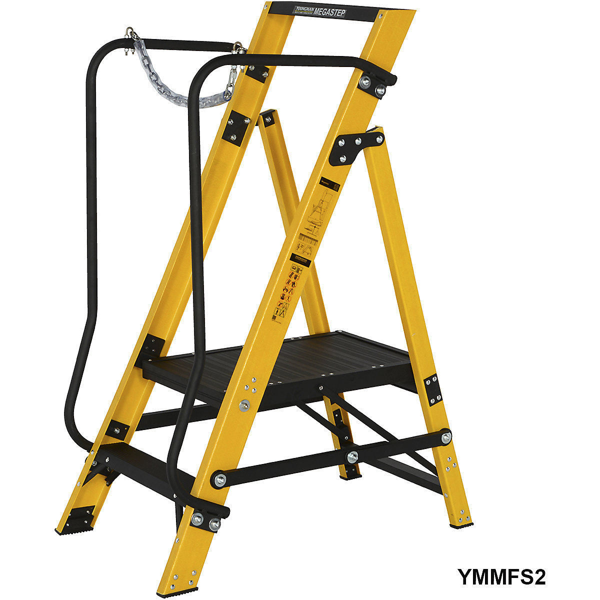 Werner Megastep Fibreglass Step Ladder (Product illustration 3)-2