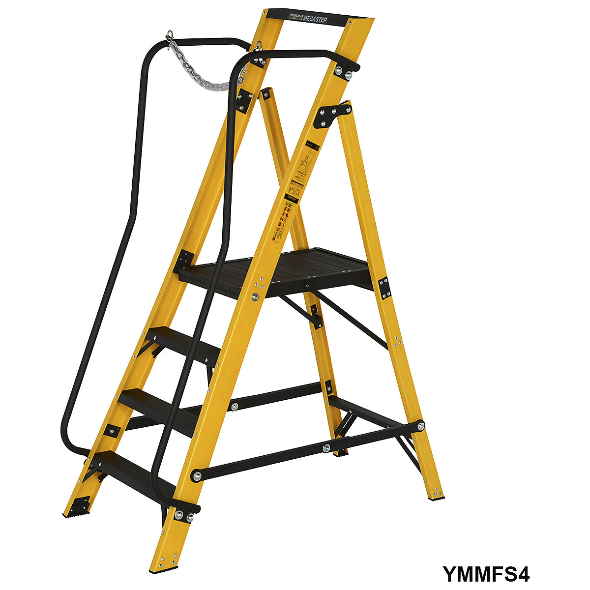 Werner Megastep Fibreglass Step Ladder (Product illustration 4)-3