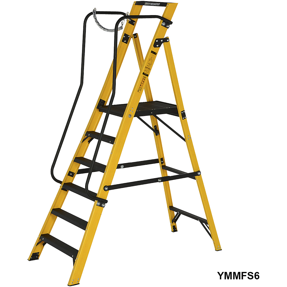 Werner Megastep Fibreglass Step Ladder (Product illustration 5)-4