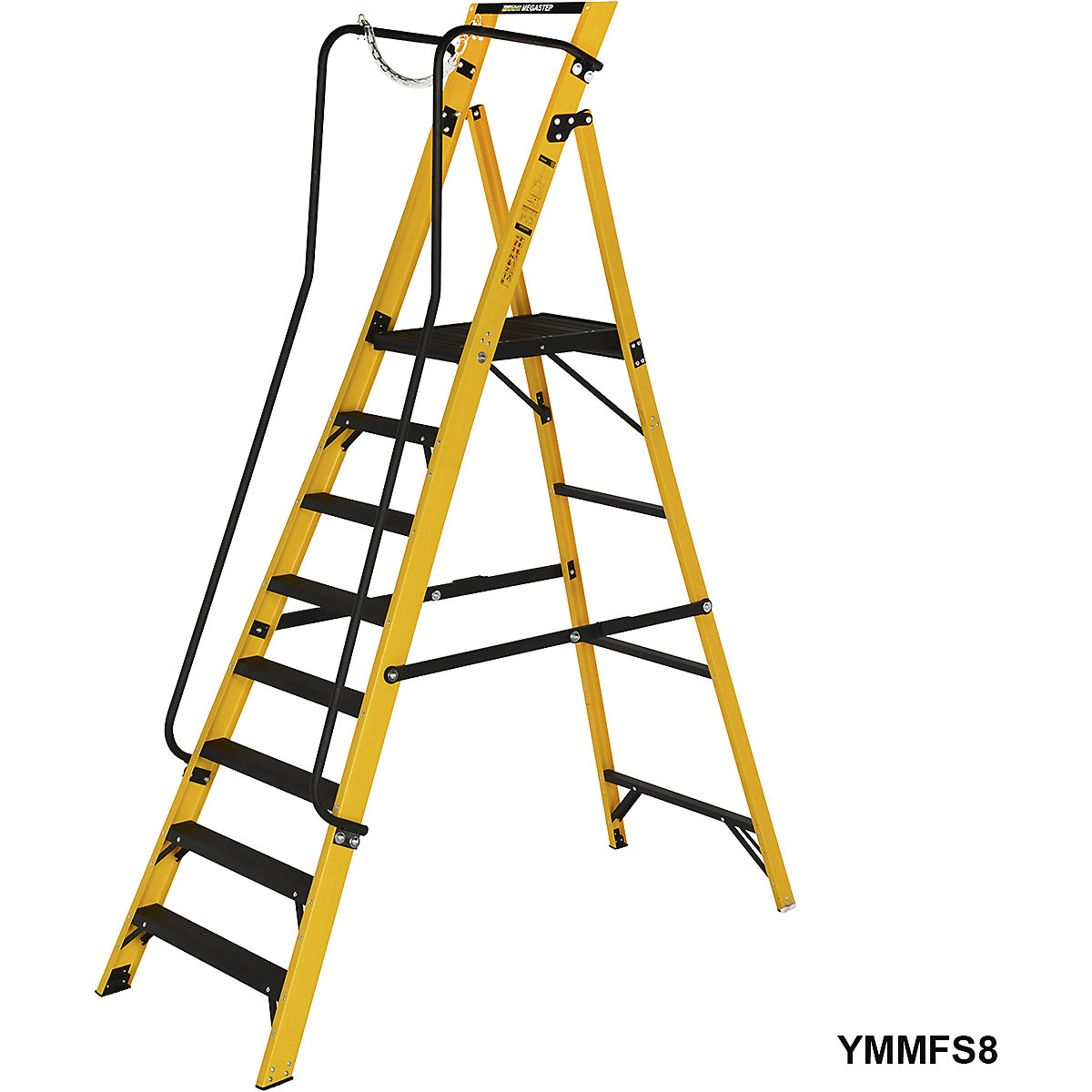 Werner Megastep Fibreglass Step Ladder (Product illustration 6)-5