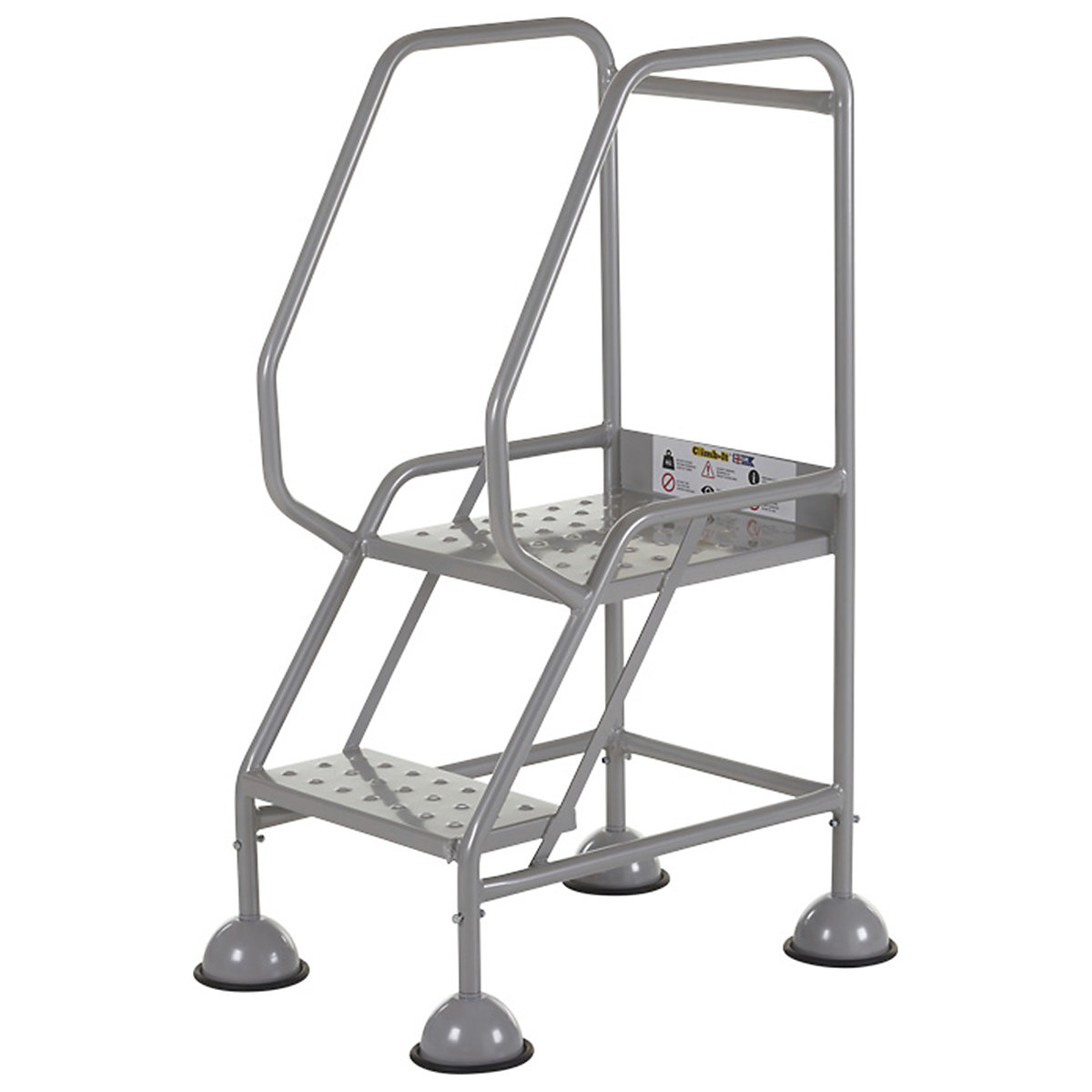 CLIMB-IT Domed Feet Step | Red, Yellow & Grey