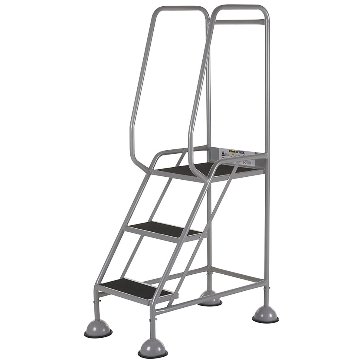 CLIMB-IT Domed Feet Step | Red, Yellow & Grey
