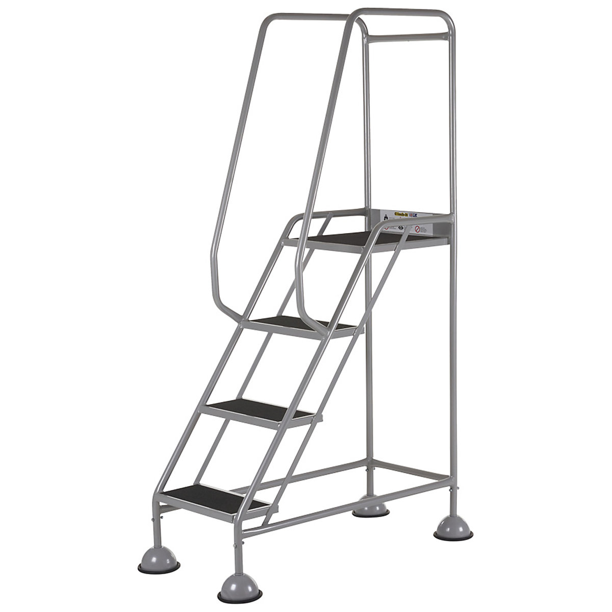 CLIMB-IT Domed Feet Step | Red, Yellow & Grey