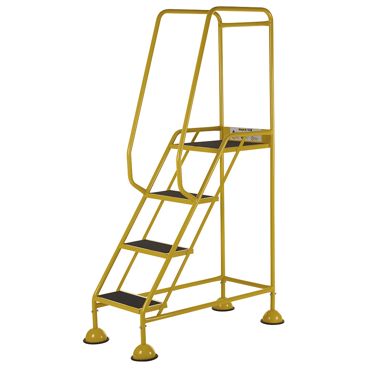 CLIMB-IT Domed Feet Step | Red, Yellow & Grey