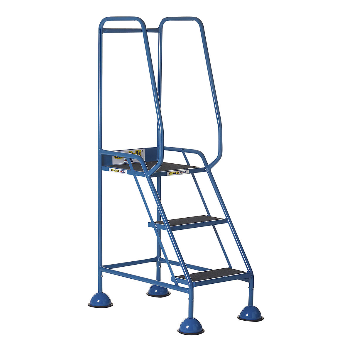 CLIMB-IT Domed Feet Step, CLIMB-IT Domed Feet Step, CLIMB-IT Domed Feet Step | 1420h x 550w mm | 3 Tread | Anti-Slip  | Blue-2