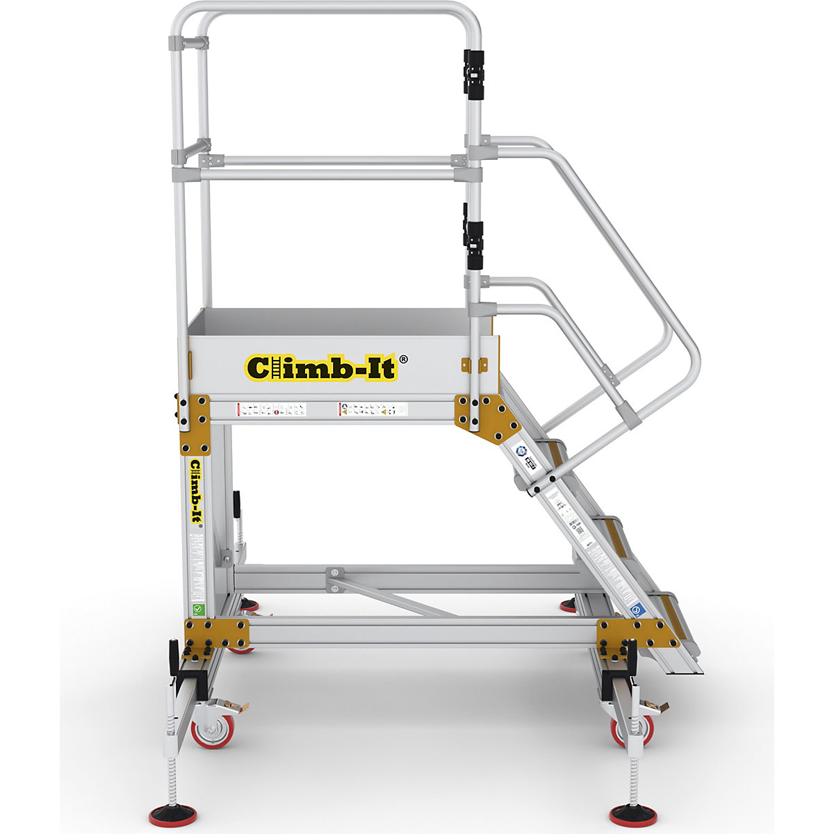 CLIMB-IT Extra Large Platform Safety Steps with Adjustable Stabilisers | EN131 Certified (Product illustration 2)-1