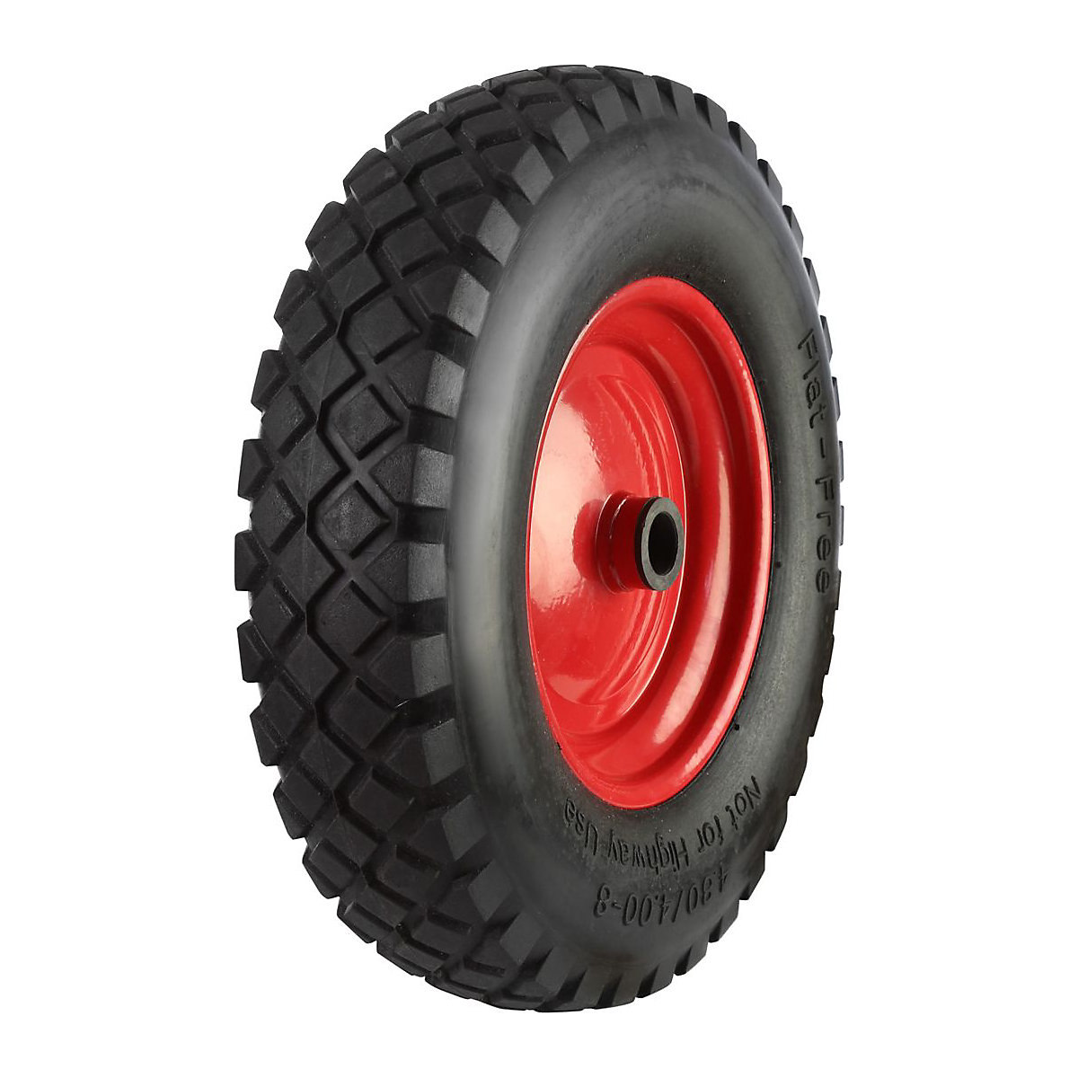 BiGDUG Puncture Proof Wheel | Red Steel Centre | 400mm Dia.