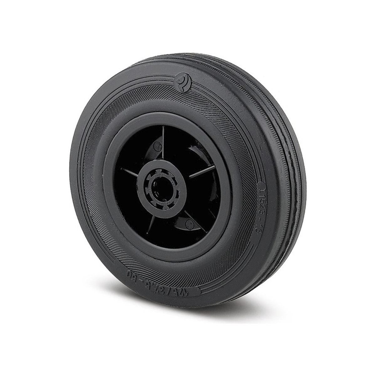 TENTE Puretech Wheel | Solid Rubber | Roller Bearing | Poly Centre