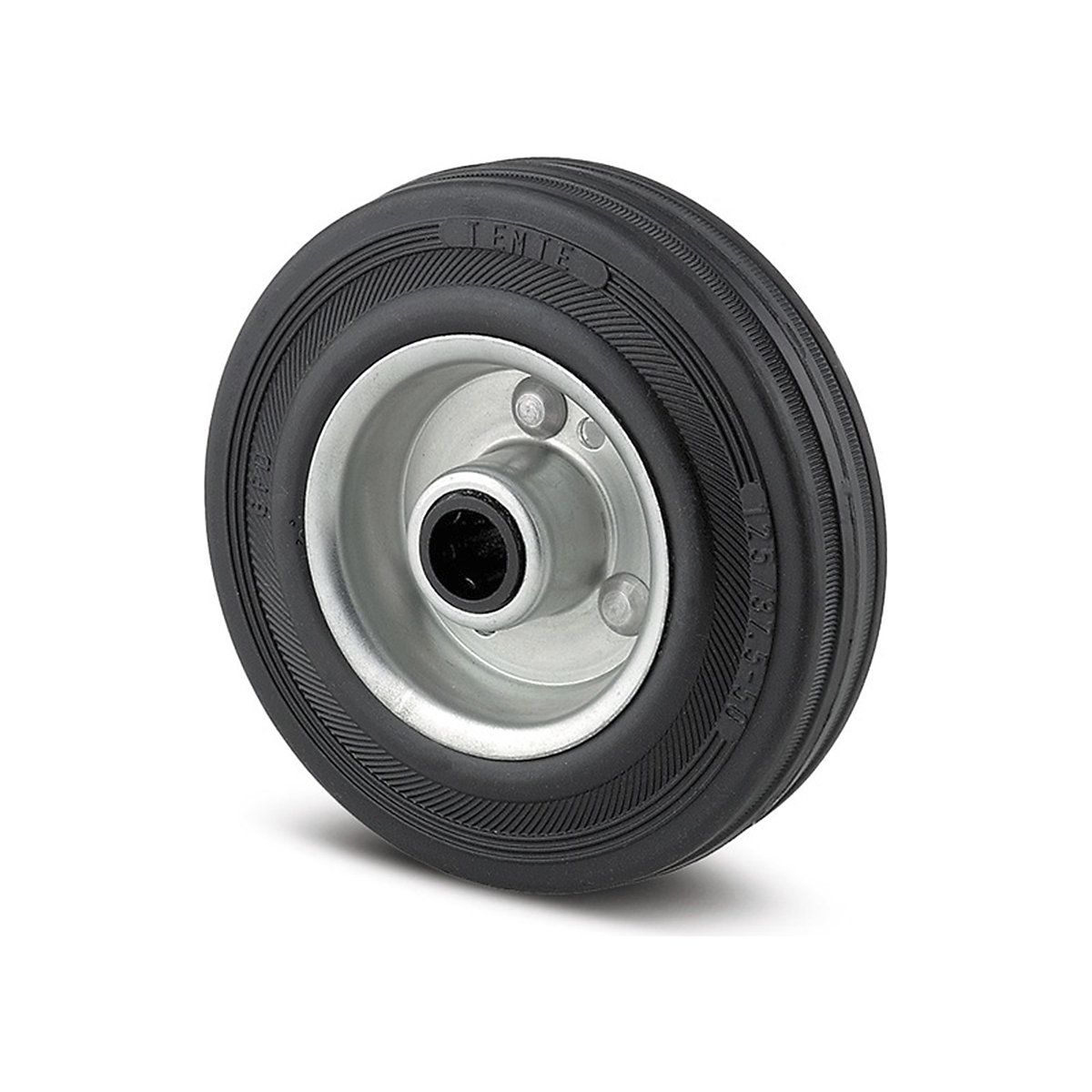 TENTE Puretech Wheel | Solid Rubber | Roller Bearing | Steel Centre