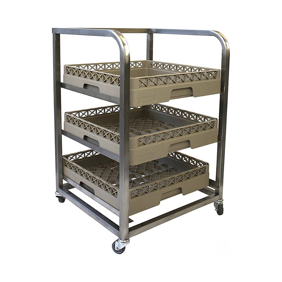 BiGDUG Glass Tray Trolley
