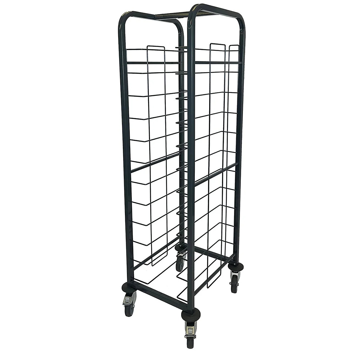 BiGDUG Tray Clearing Trolleys, BiGDUG Tray Clearing Trolleys, BiGDUG Tray Clearing Trolley | 1563h x 365w x 508d mm | Single Column | 12 Level | Stainless Steel-2