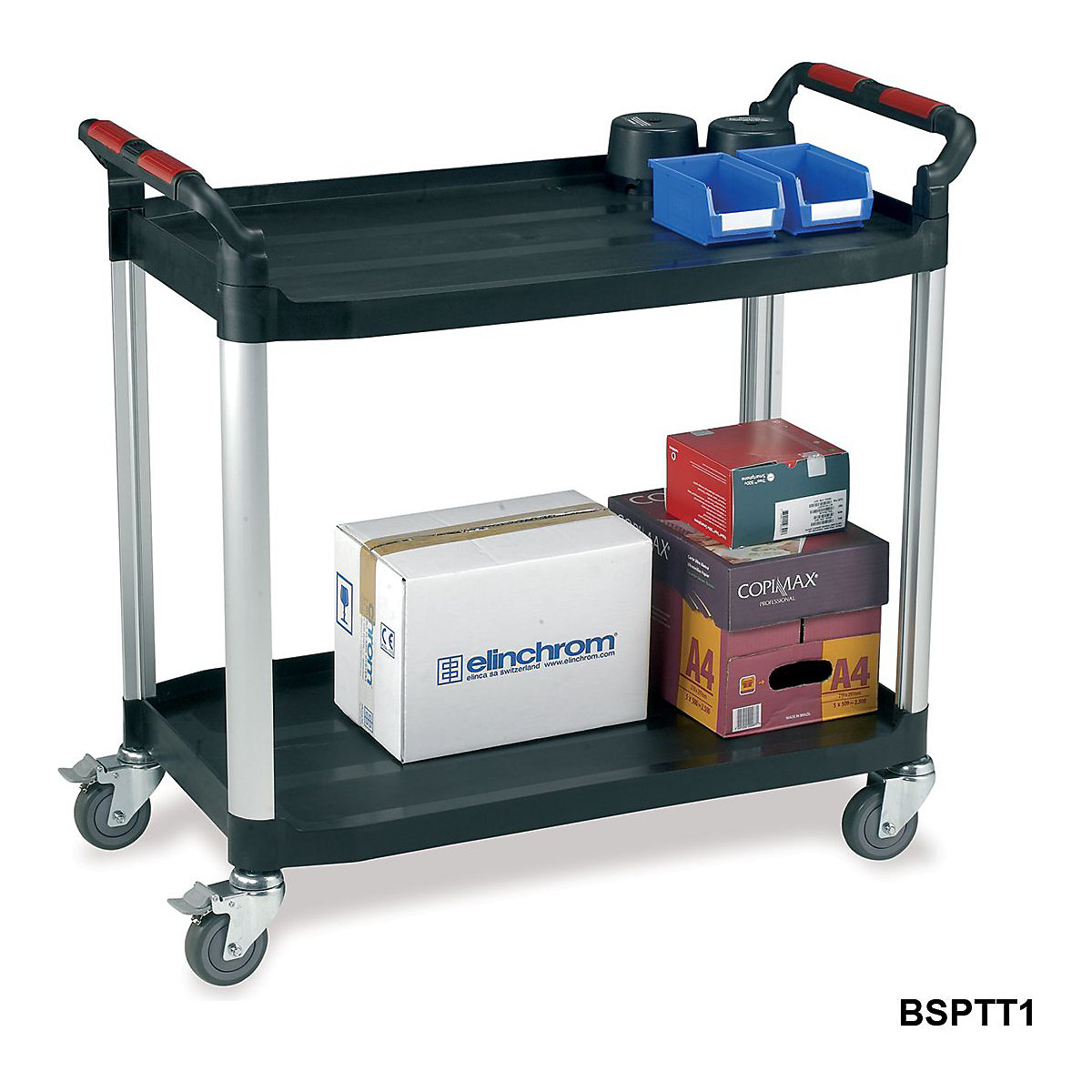 Proplaz Plastic Shelf Trolleys (Product illustration 3)-2