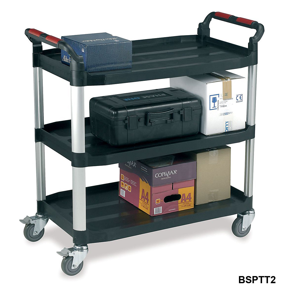 Proplaz Plastic Shelf Trolleys (Product illustration 4)-3