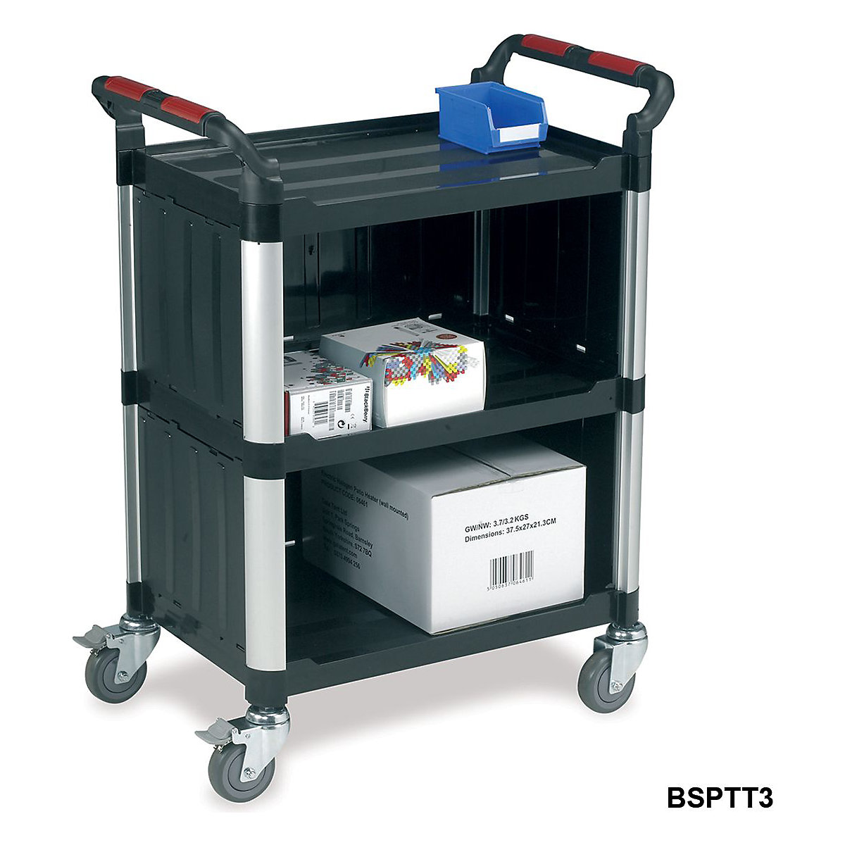 Proplaz Plastic Shelf Trolleys (Product illustration 5)-4