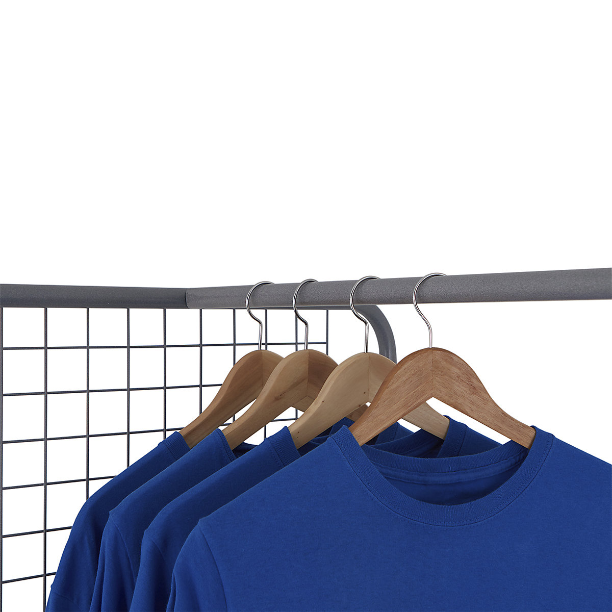 BiGDUG Mesh Sided Heavy Duty Clothes Rail Trolley (Product illustration 6)-5