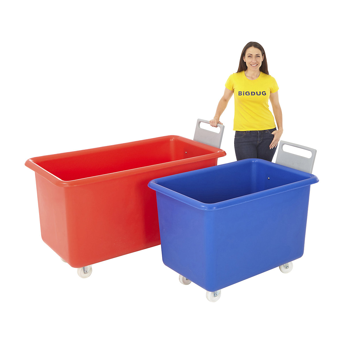 Plastic Container Trucks With Handles (Product illustration 5)-4