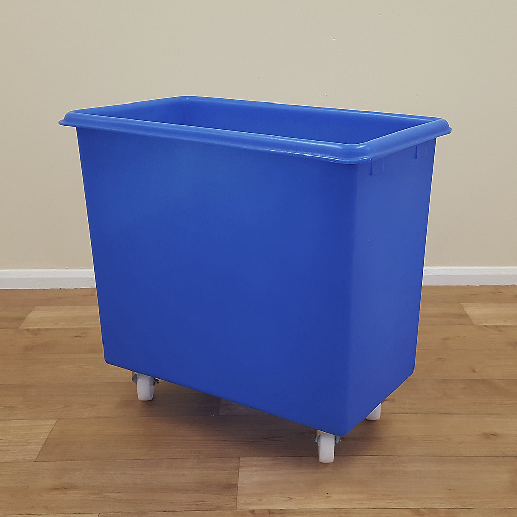 Premium Tapered Mobile Truck 200 Litre | 775h x 825w x 480d mm | Blue ...