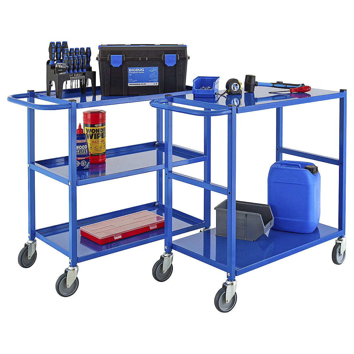 BiGDUG Essentials Steel Tray Trolley